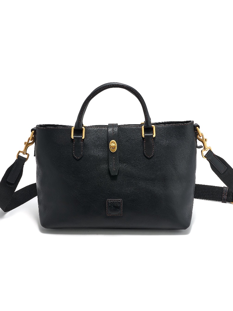 Dooney & Bourke Black Florentine Leather Satchel